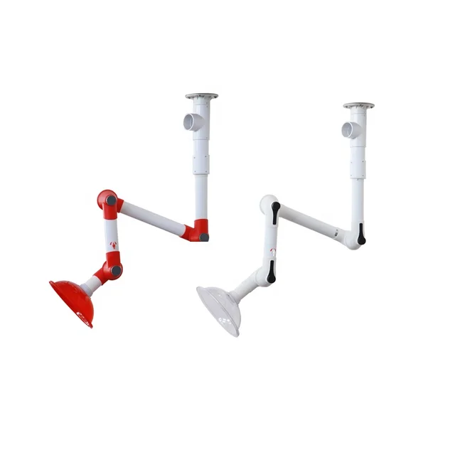 Laboratory Table Mobile Fume Extraction Easy-install Arm Hood Universal Exhaust Hood Ceiling-mounted