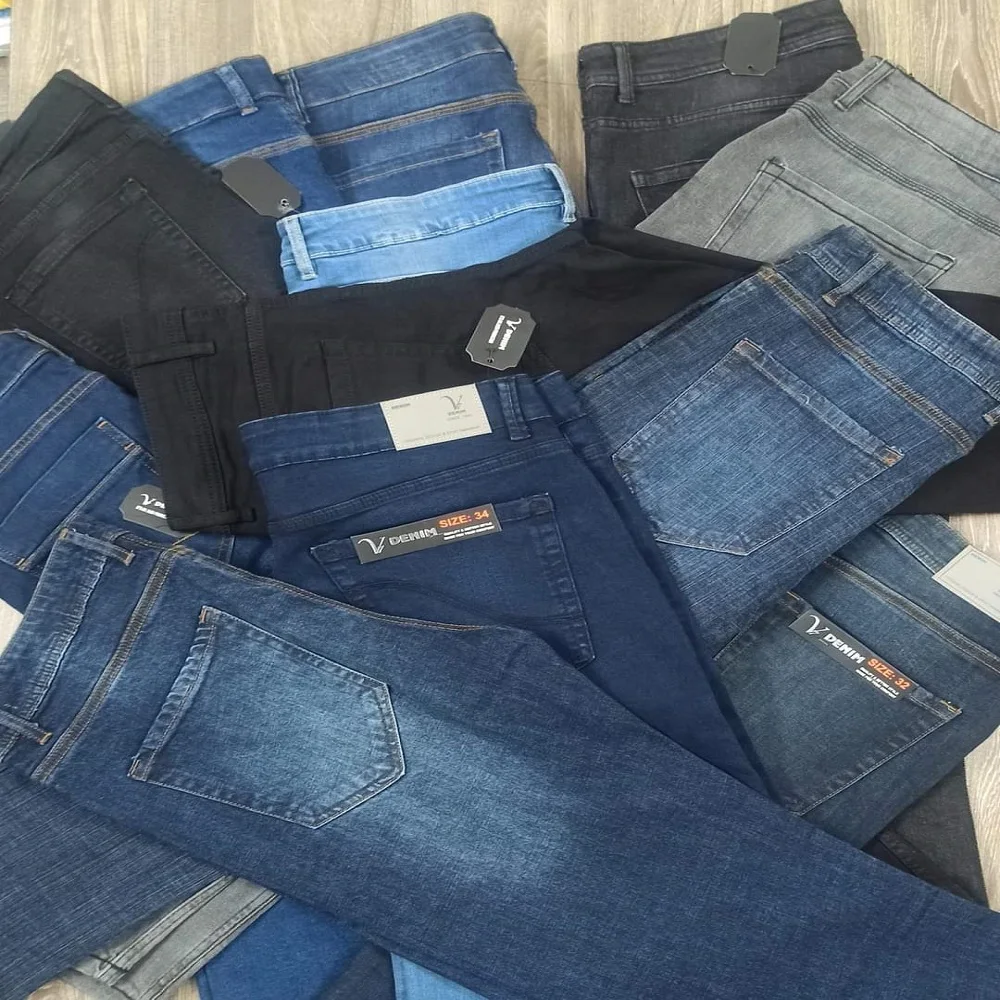 Мужские джинсовые брюки готовая одежда в наличии модные для взрослых весна-лето