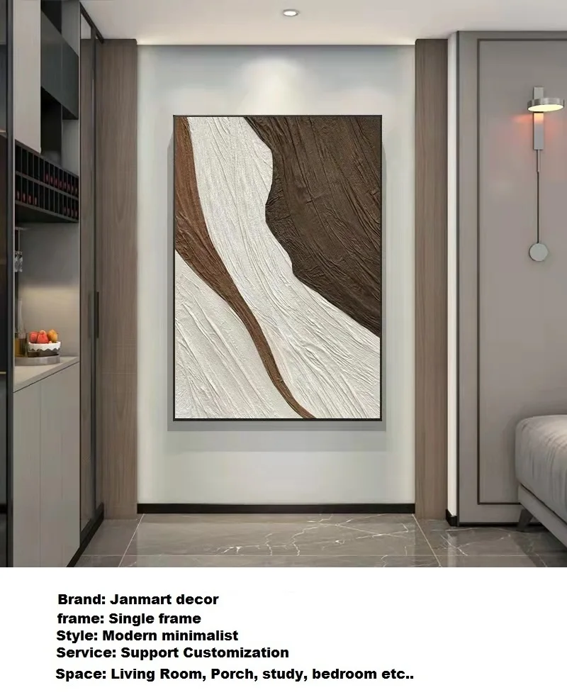 Pure Handpainted Fabric Texture Painting Sofa Living Room Background