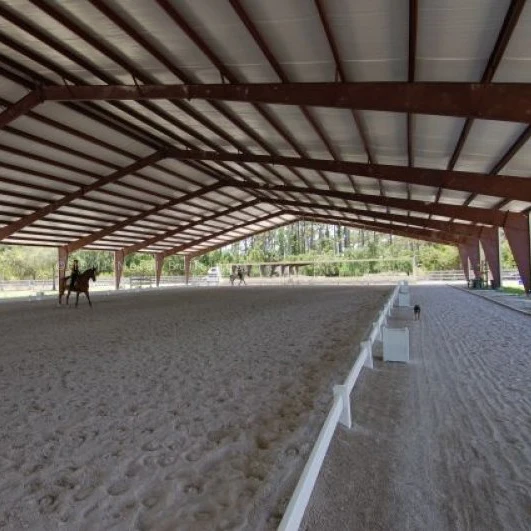Low Cost Light Steel Structure Pre Engineering Indoor Horse Riding Arena