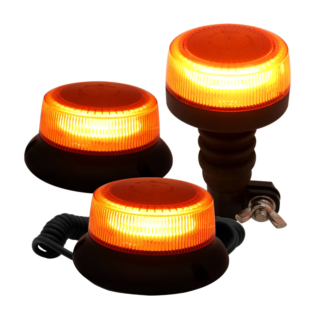 Ultra Compact Led Beacon Light - Amber Flashing Light - R65 And R10 ...