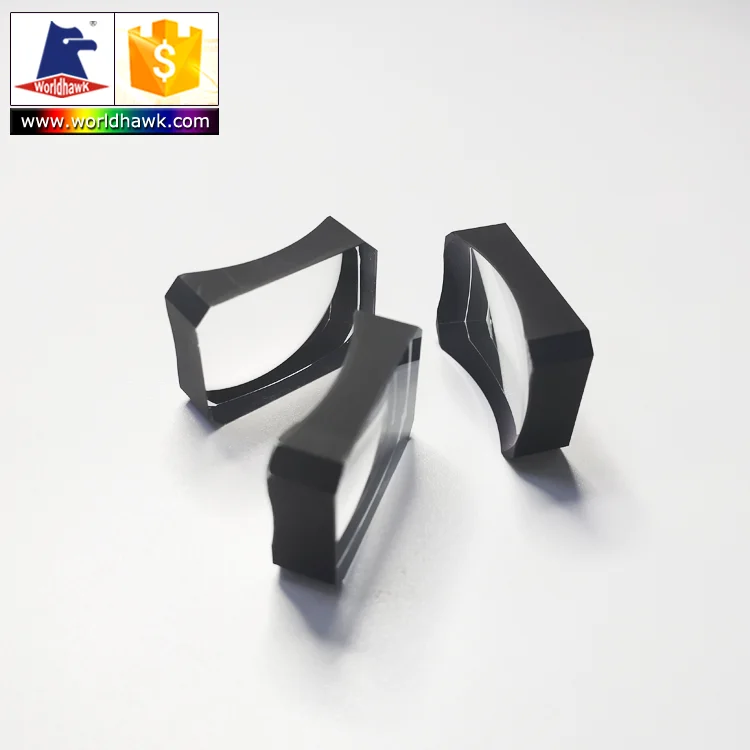 Edge Cut square Spherical Lens with Black Paint