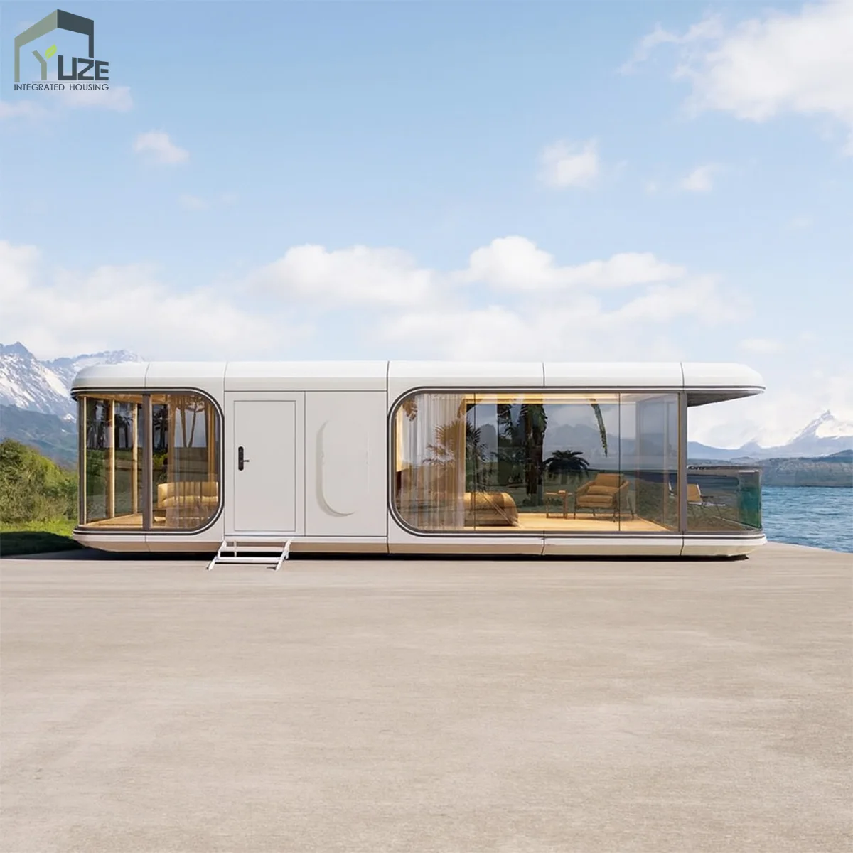 Luxury Steel Structure Mobile Eco Resort Smart Space Capsule Homes for Extremely Cold Weather