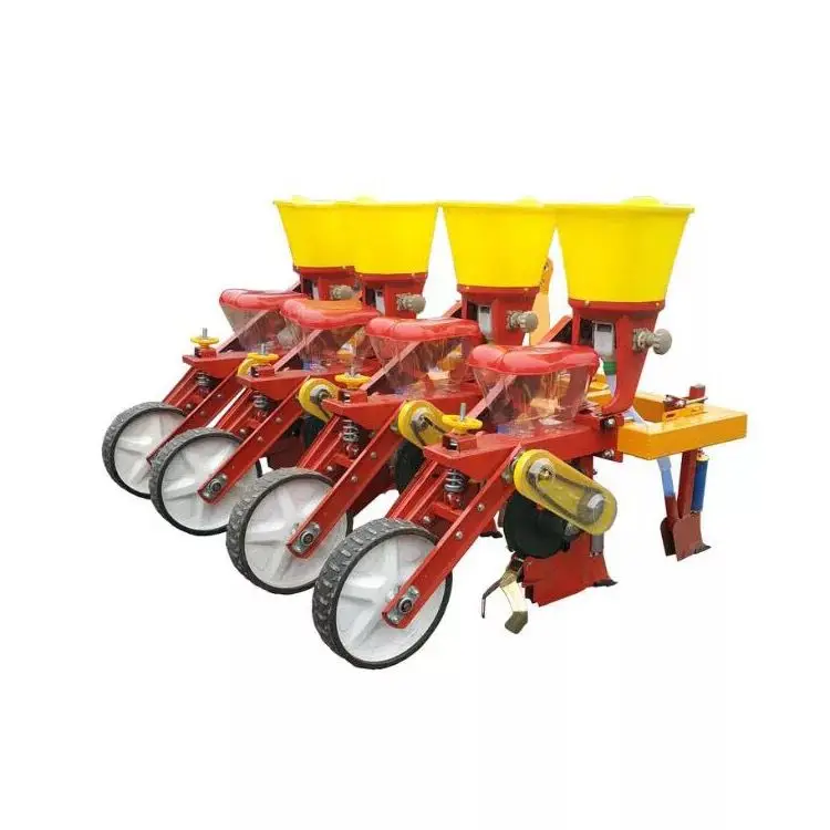 Agricultural Maize Seeder Drill 4 Rows Corn Planter With Fertilizer