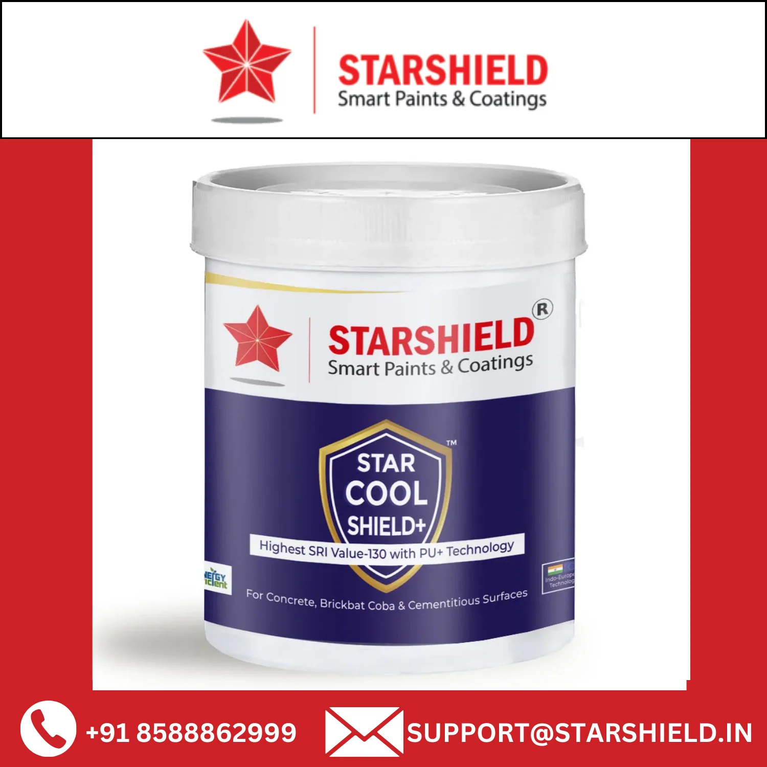 Star Cool Shield Plus High Albedo Paint High Aledo Coating Highest Sri ...