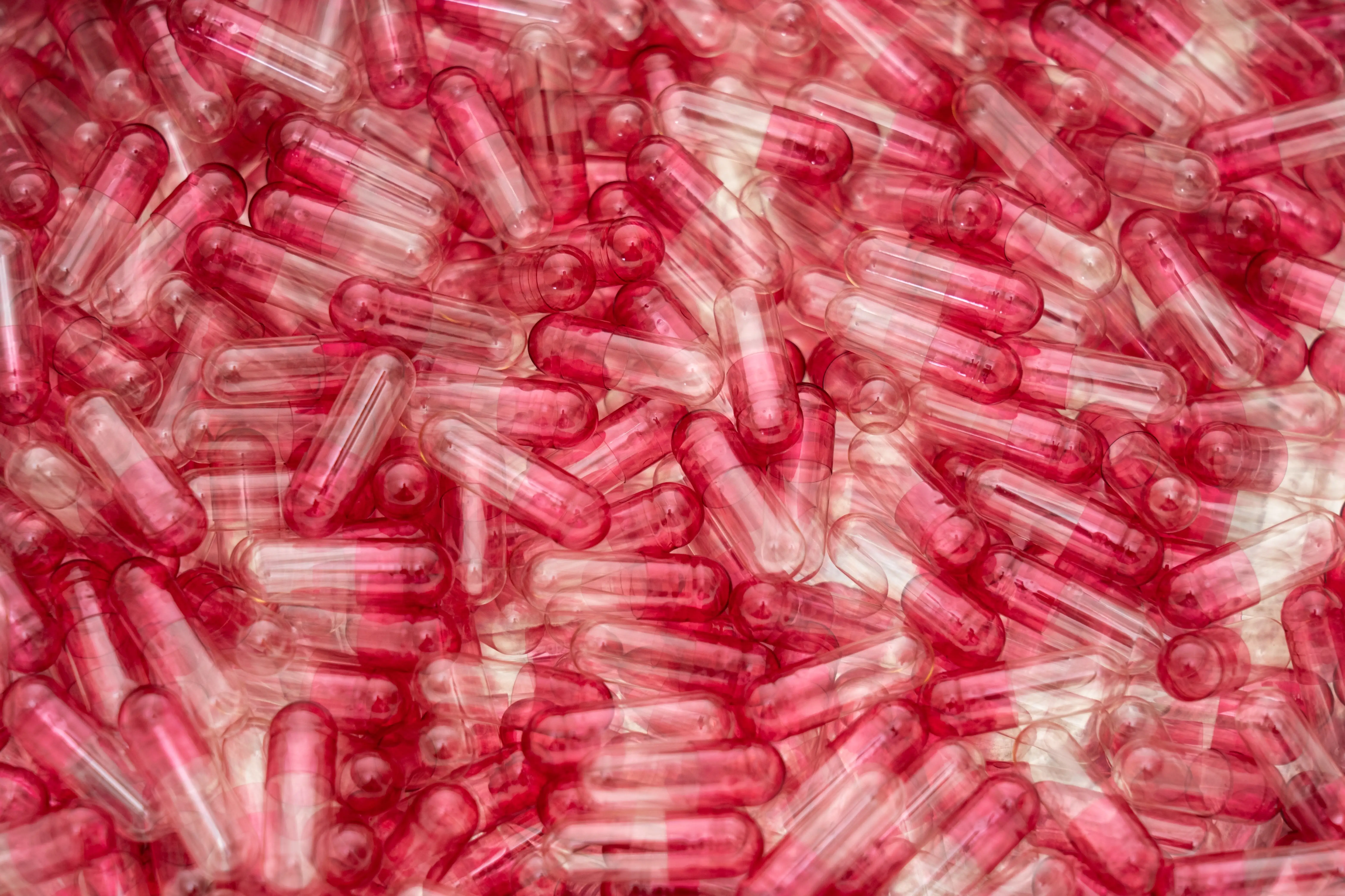 Size 0 Red Transparent China Medical Herbs Empty Capsule Gelatin Halal Certificated for Vegatarian Zhongya Caps