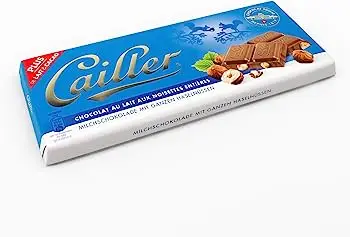Шоколадный брусок Cailler Swiss с молоком и карамелизированными лесными