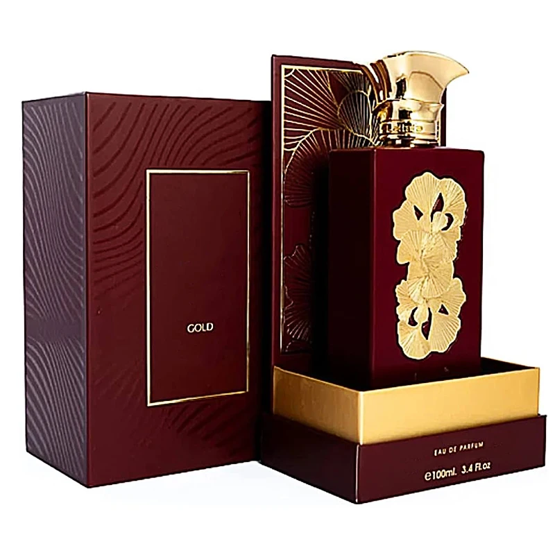 Luxury Gold Engraved Perfume Bottle Lids And Paper Box For Women And ...