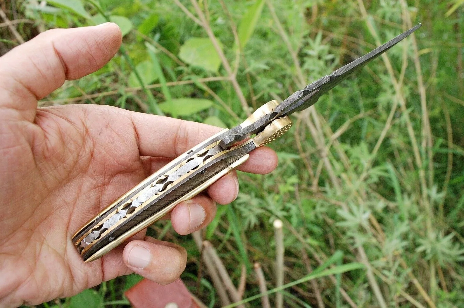 Hot Selling Full Damascus Steel Folding Knife Outdoor Pocket Knifes