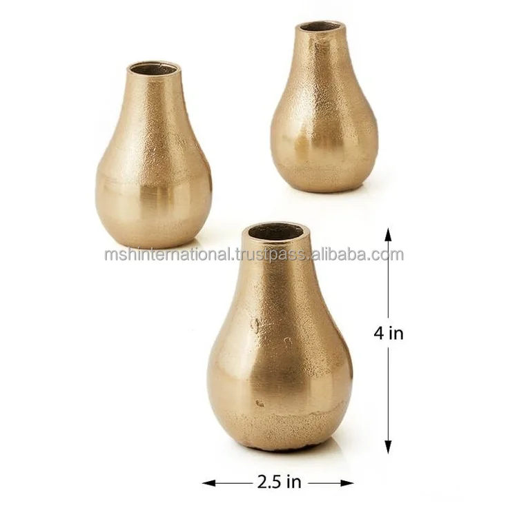 Домашний декор, Садовые принадлежности, современный высокий зеркальный золотой цветочный горшок/большие металлические напольные вазы для комплекта из 3 шт.