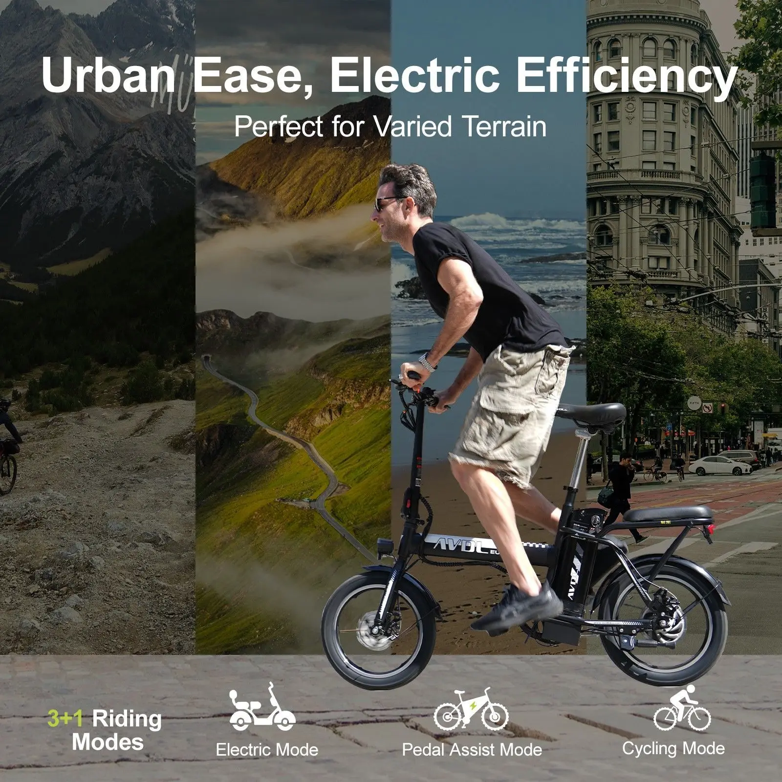 "250W Foldable Electric Bike #16 Speed #36V #11.4Ah #40-70km Range"