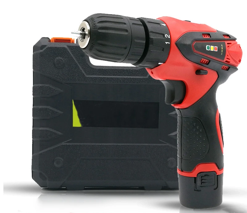 Hot Selling Professional Electric Impact Cordless Drill With Battery 12V  Double Speed Lithium Power Mini Hand Tool Set Machine