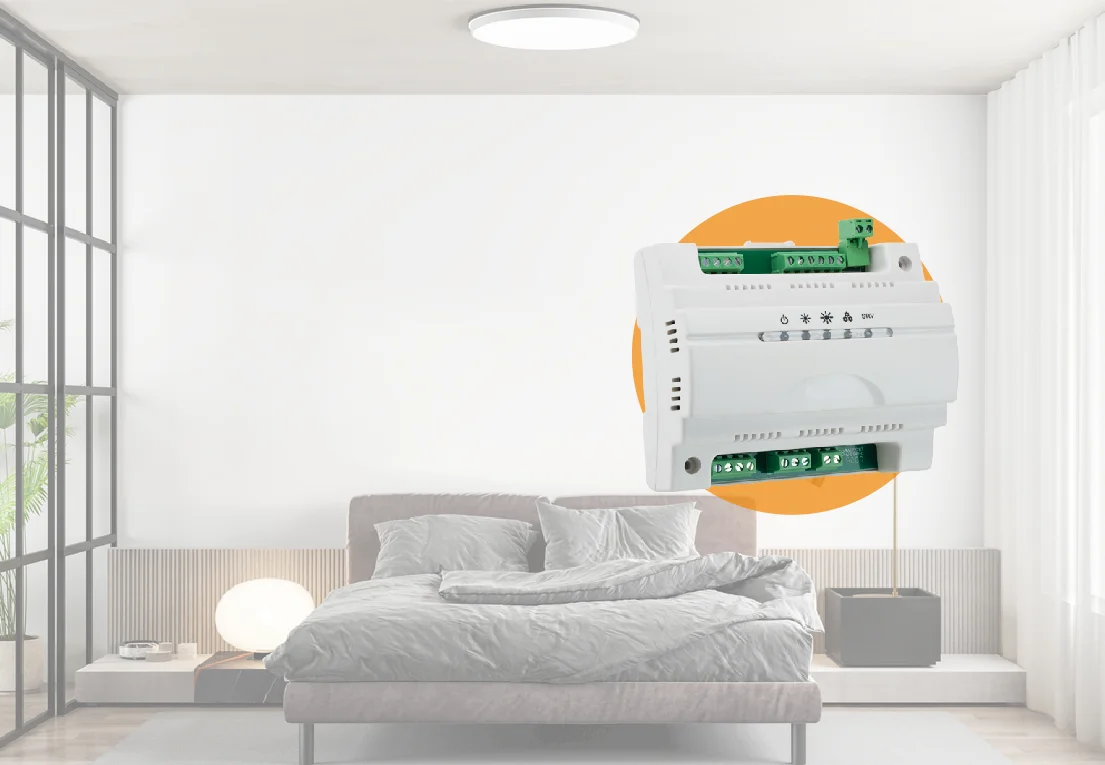 Hvac System Controller Thermostat Fan Coil Panel Modbus Hvac