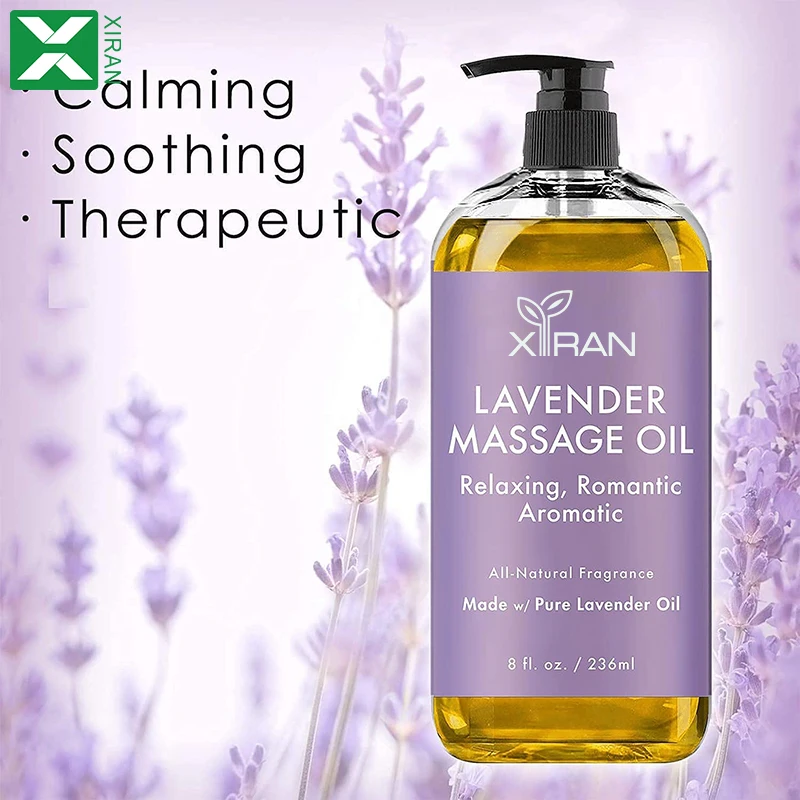 Private Label Natural Plant Extract Skin Body Massage Oil Rose Lavender Massage Hair Face Body Care Essential Oil