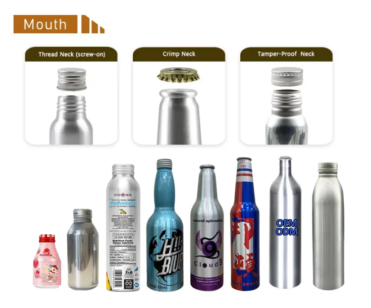 Mineral Water Packaging Empty Aluminum Bottle - Buy Aluminum Bottle ...