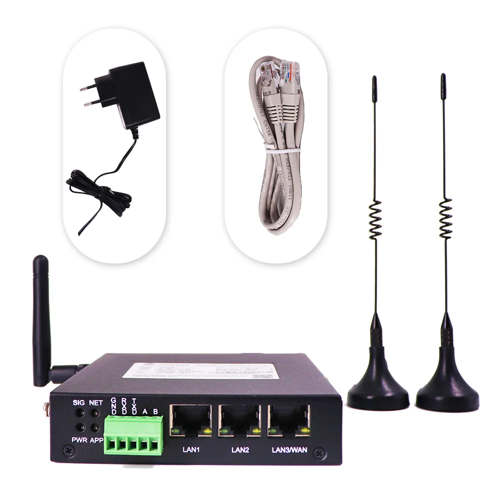 M2M Industrial Cellular Router 3 Lan 4G 5G Dual SIM Card Industrial Cellular 4G LTE Route