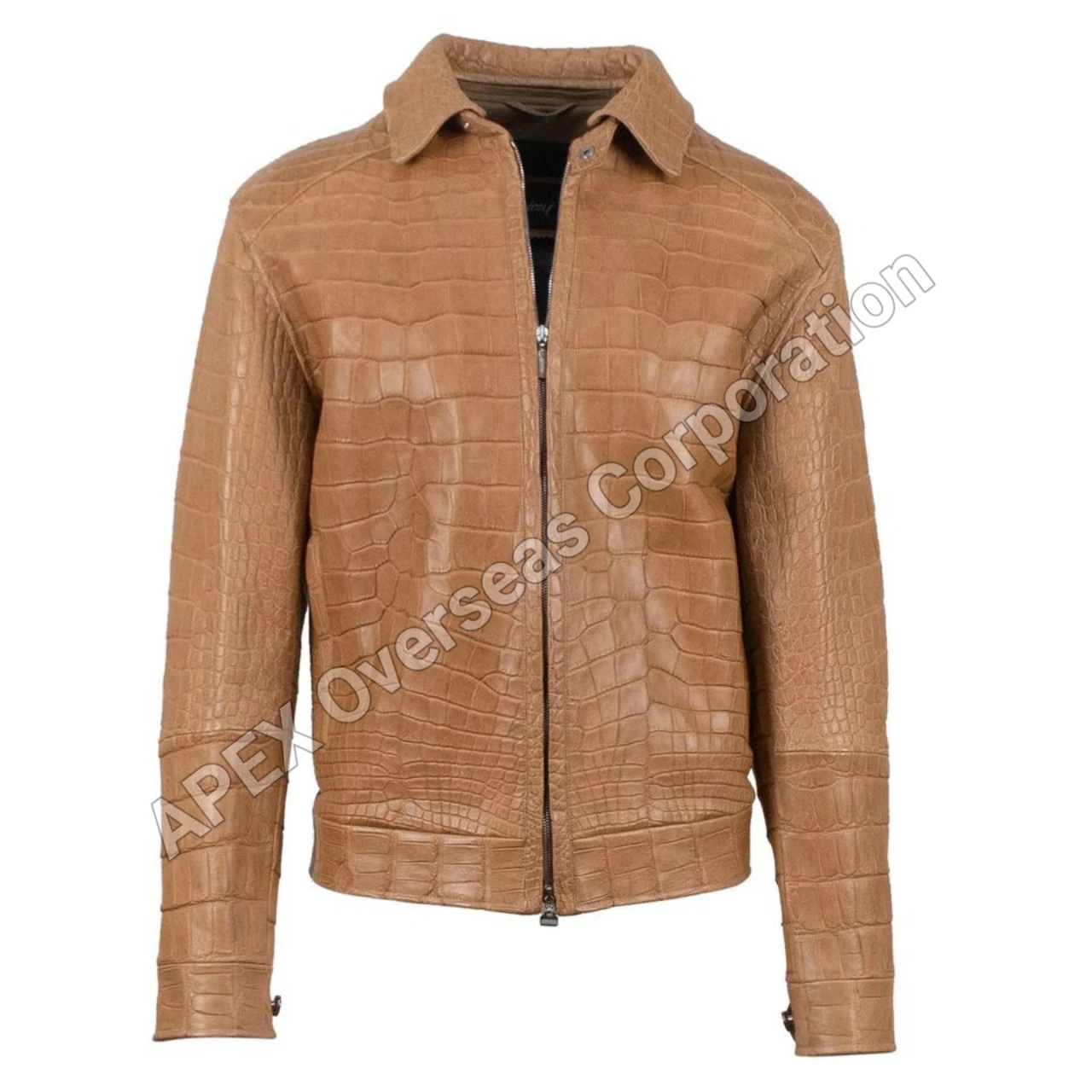 100% Real Crocodile / Alligator Leather Jacket Made To Measure-Customize  Jacket