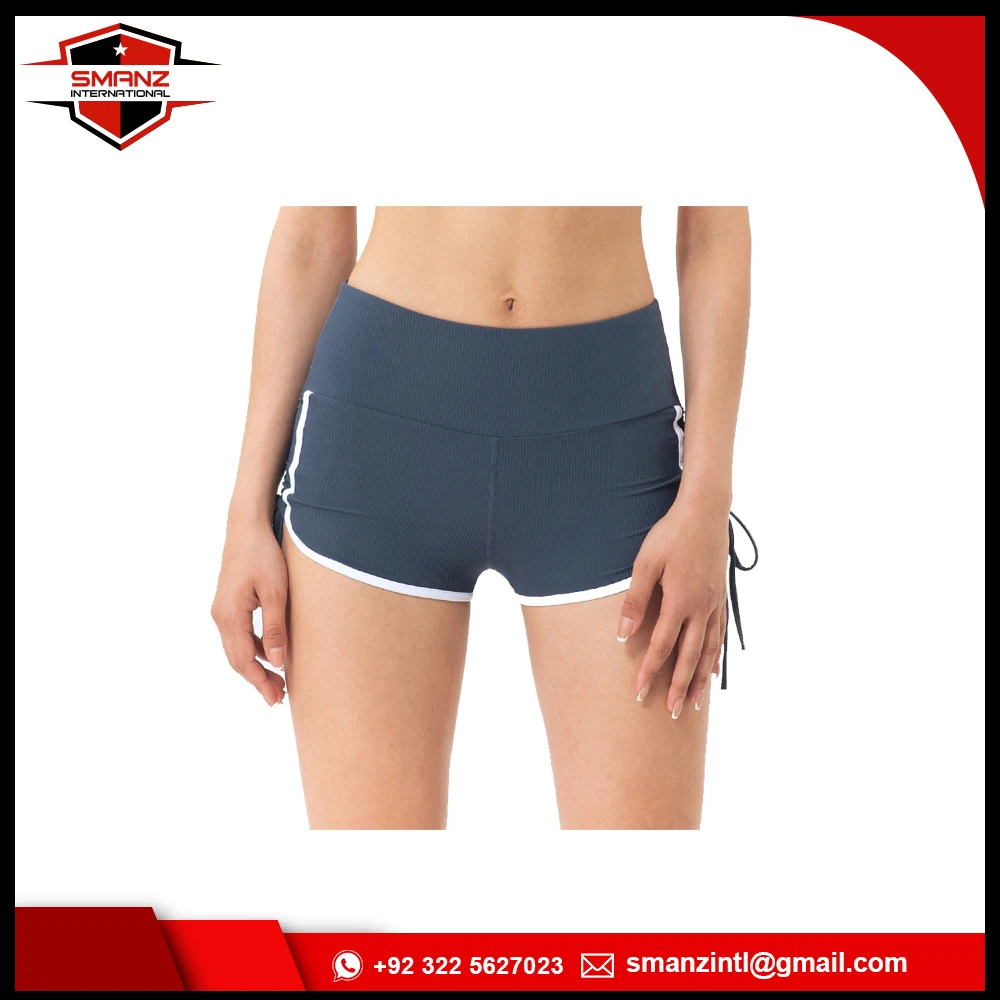 Summer Workout Women's Athletic Running Fitness Shorts Blank Plain Gym