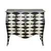 Black+White+Silver Painted