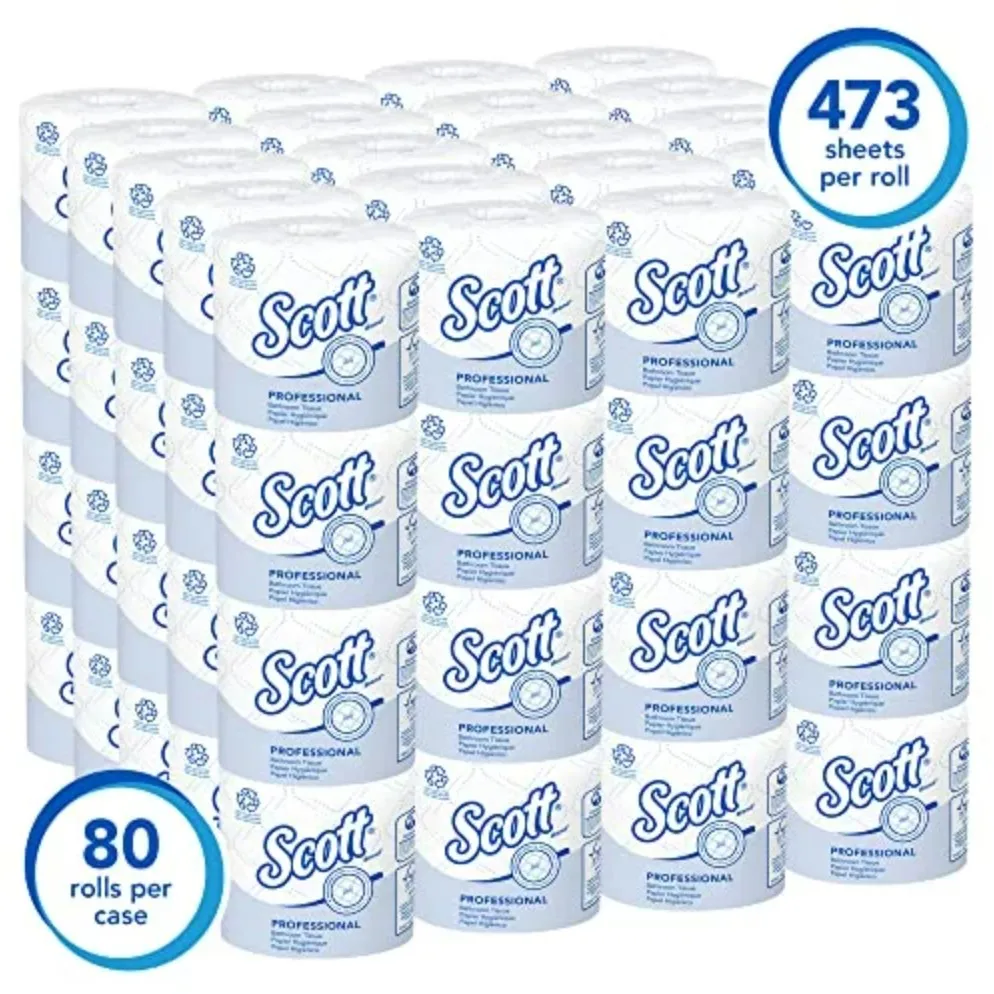 Factory Price Of Scott Standard Grade Toilet Paper With 2ply White