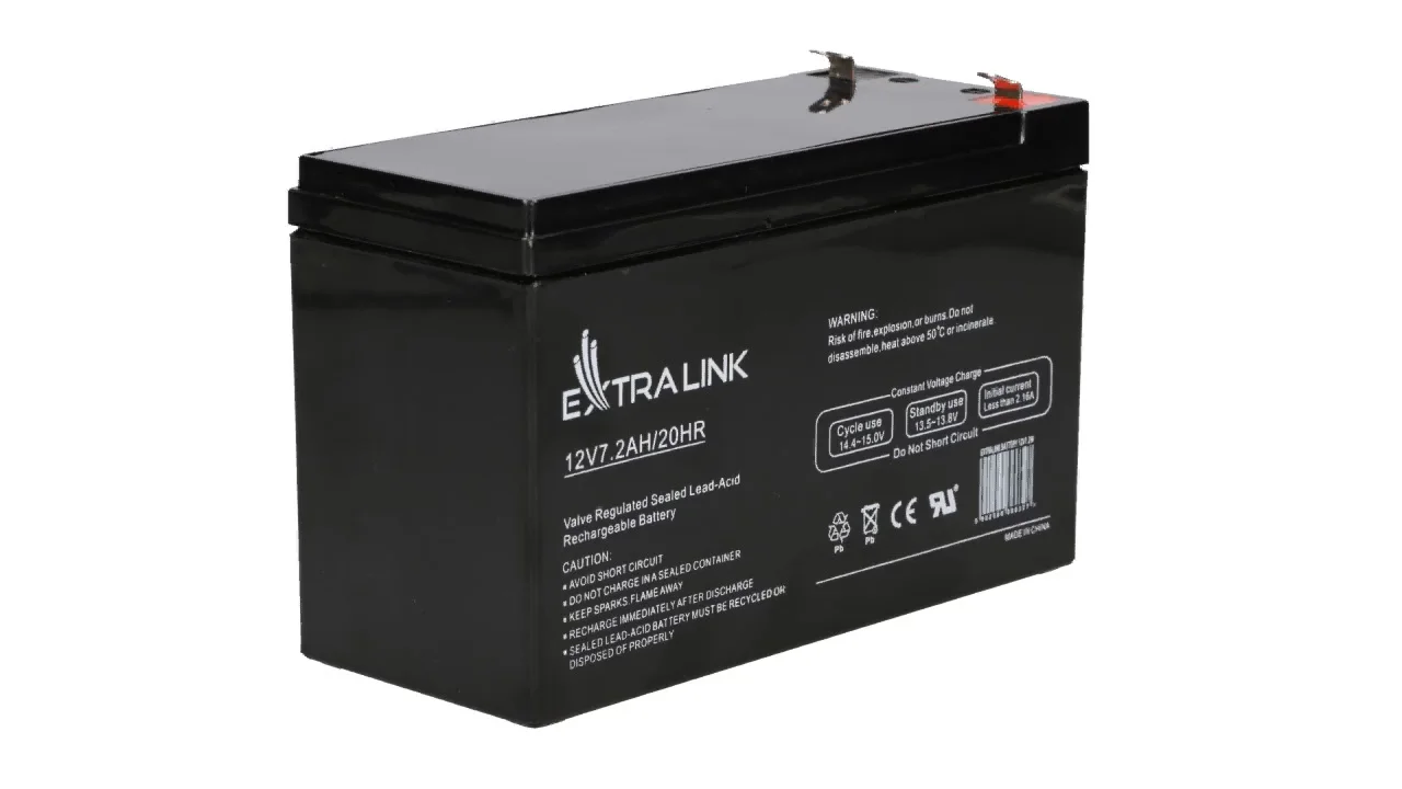 EXTRALINK BATTERY ACCUMULATOR AGM 12V 7.2AH 7AH 151X65X93MM 2.1KG T1 ...