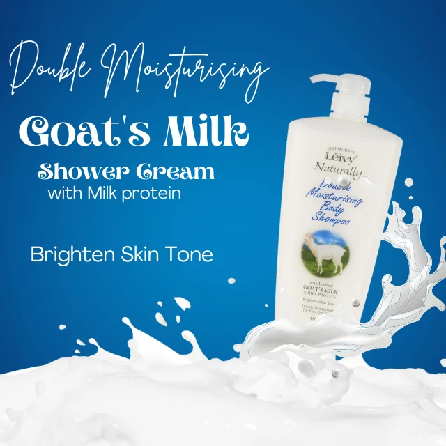 Leivy Naturally Double Moisturising Goat's Milk Shower Cream Malaysia