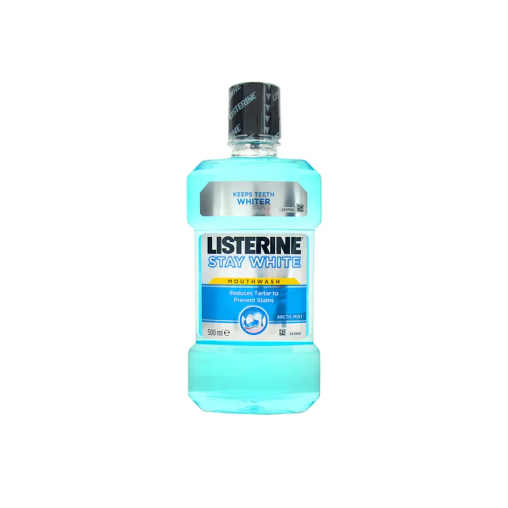 Listerine Stay White 500ml Effective Mouthwash For Brightening Teeth