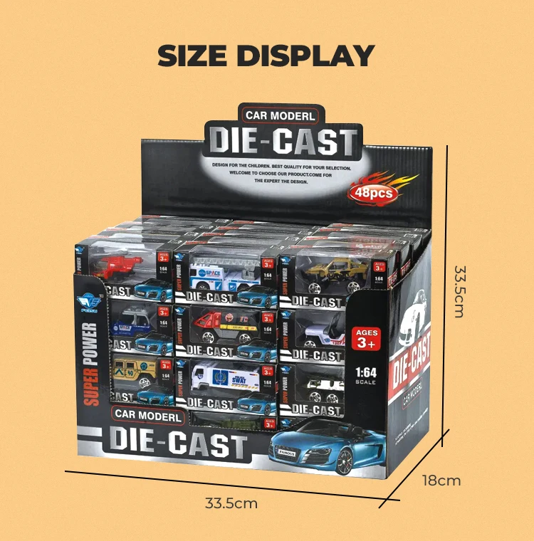 New Children's Toy Model Car 164 Cartoon Mini Simulation Alloy Sliding