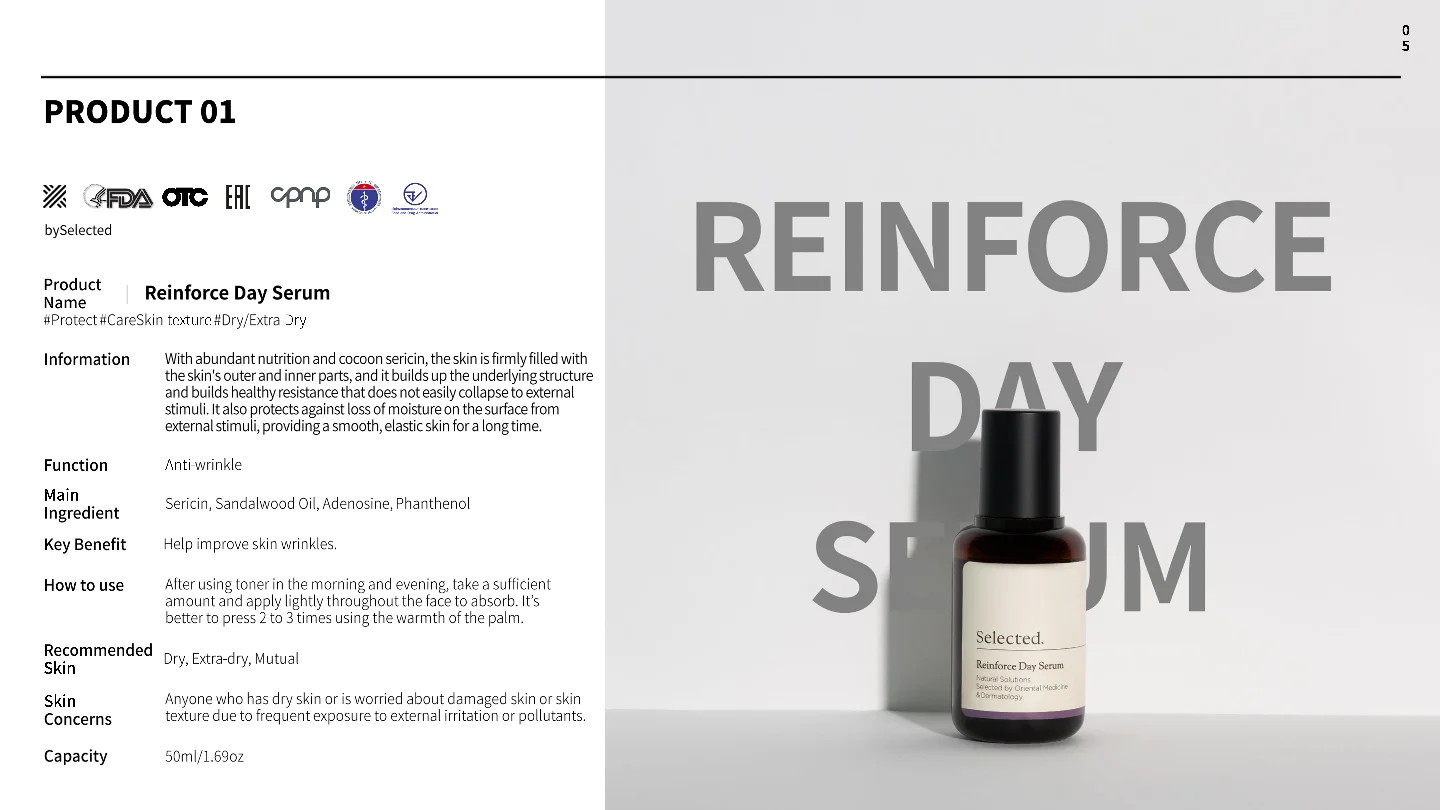 Byselected Reinforce Day Serum Moisturizing Whitening Anti Aging Face ...