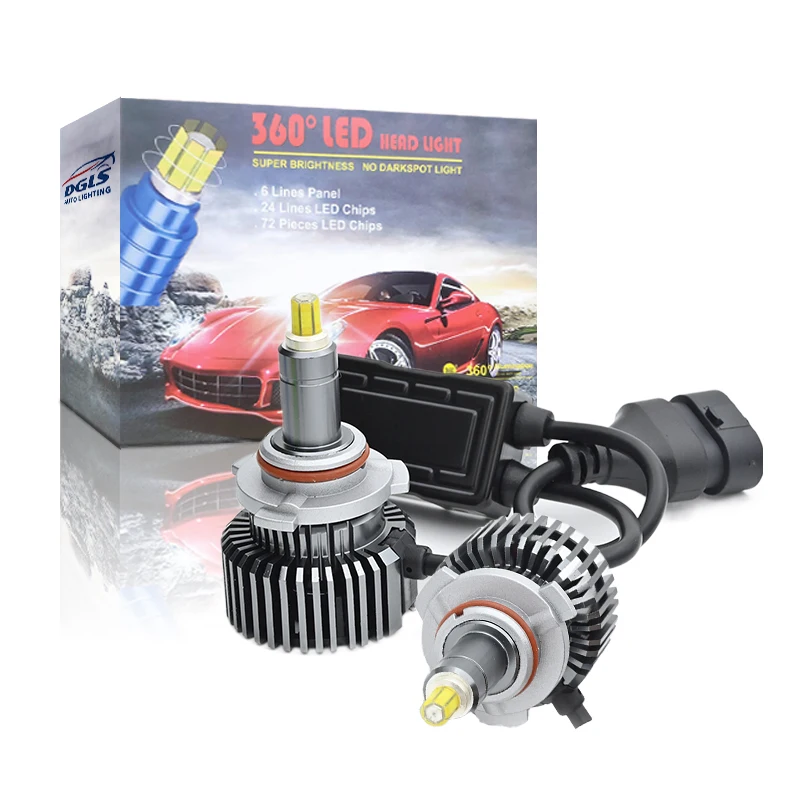 DGLS New Super Bright H4 H7 IP68 Waterproof Car LED Headlights