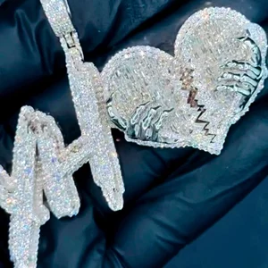 Best Price Fine Jewelry Pendants & Charms Hip Hop Style Chain Best Price Charm with Iced Out Diamond Pendant Customized