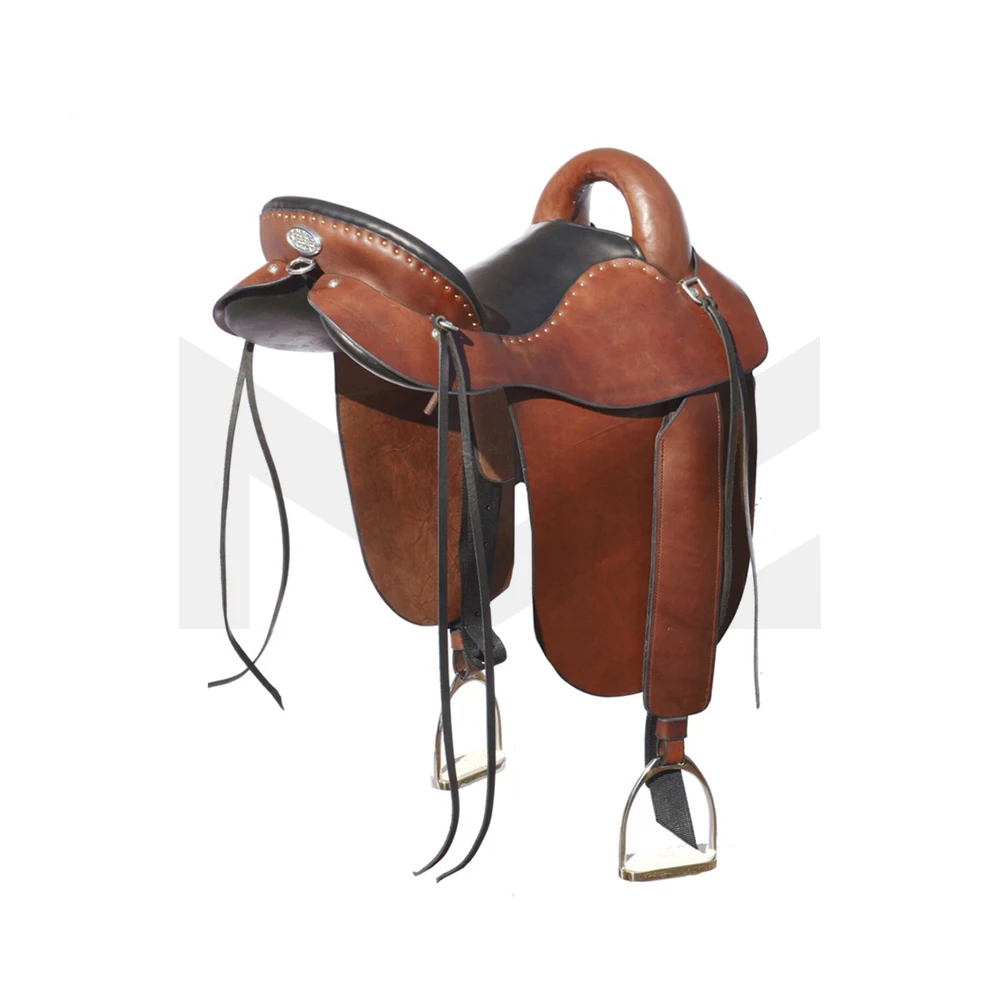 Selle Western Endurance En Cuir – Ashmita Saddlery – Taille 14 à 18 Pouces – NEUVE