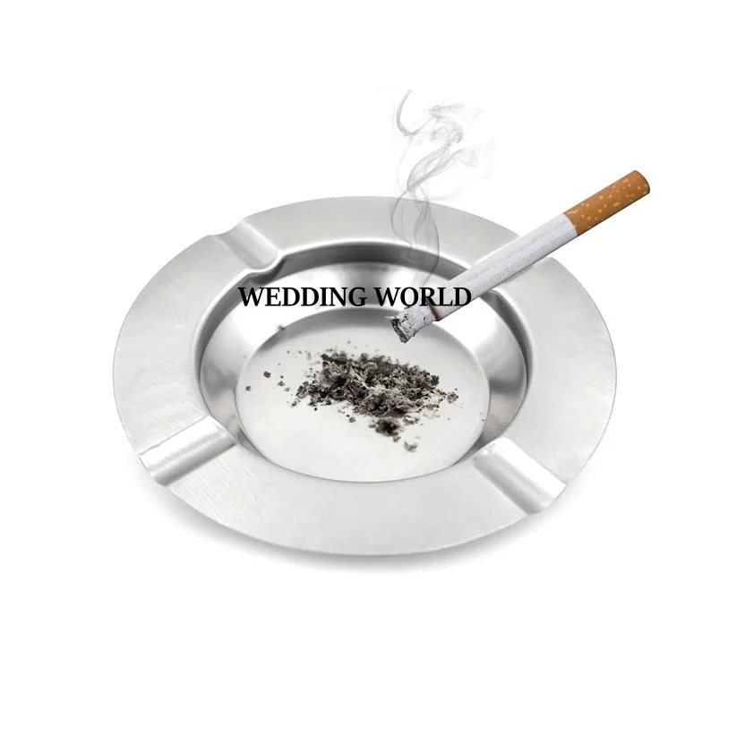 Keramik-Aschenbecher Für Draußen – Winddicht, Mit 3 Zigarettenhaltern, Berg-Design, Weiß
