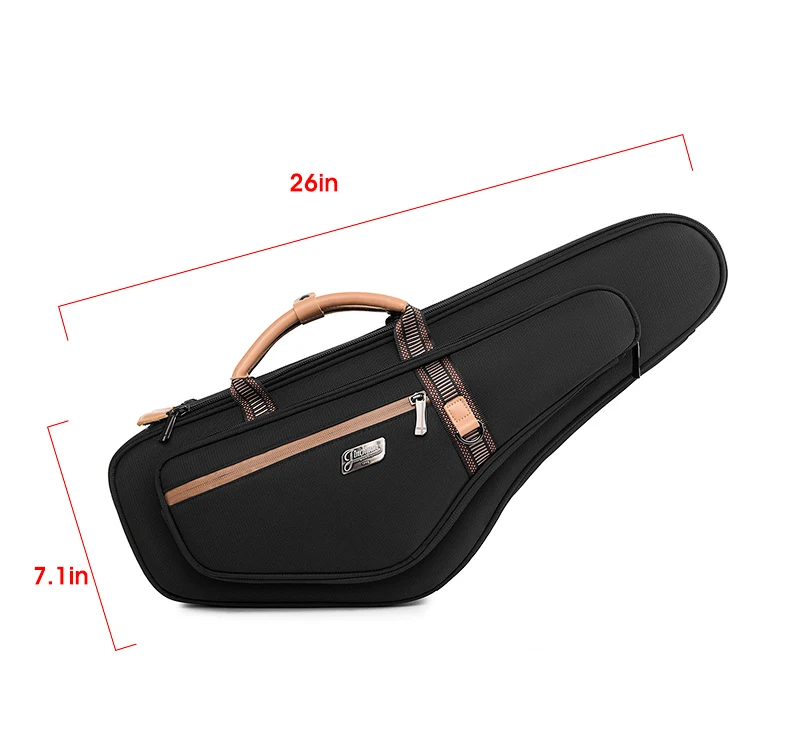 Tenor Saxophone Case - Lightweight Blue Gig Bag With Double Shoulder Straps
