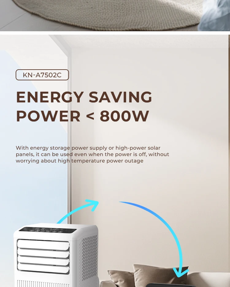 Mini Portable 9000BTU Electric LED Display Portable Air Conditioner with Remote Control Home Office RV Outdoor Use New Condition