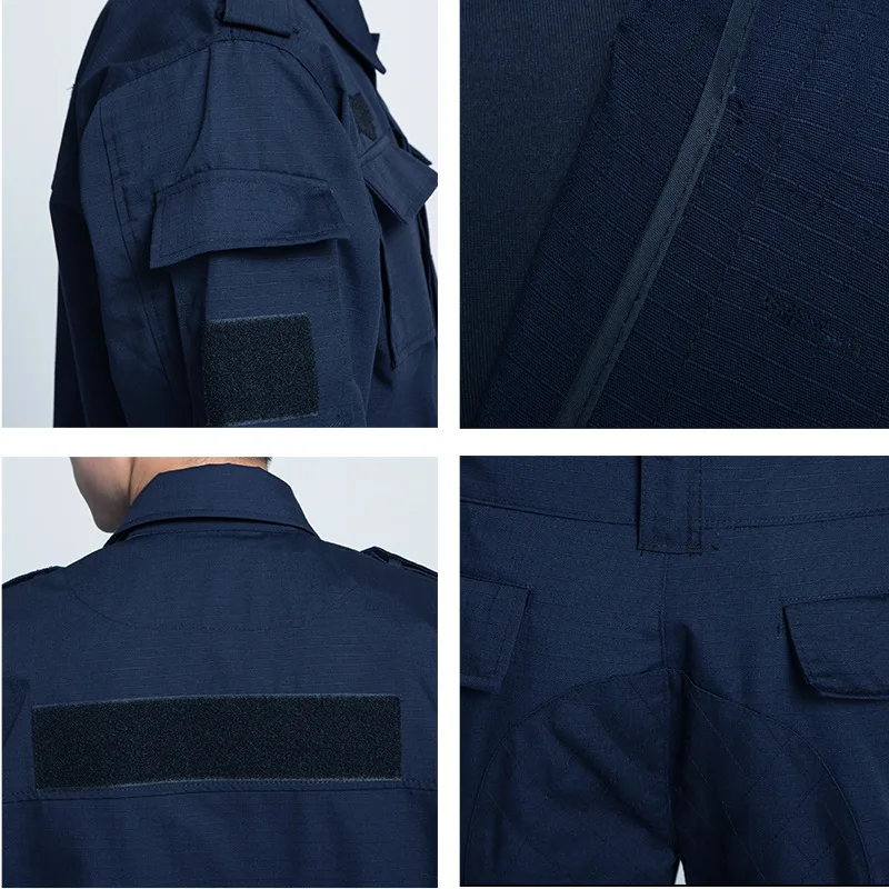 Cheap Price Security Guard Uniform Black Guardia Seguridad Uniforme Uniform With Badge Hat Epaulet