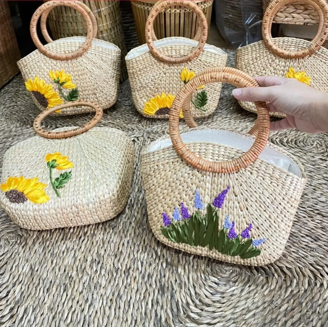 Water Hyacinth Bags - Bohemian Style Handbags for Summer