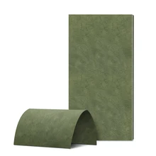 New Green Artistic Gilt Flexible Stone Cement Board Siding Panel MCM Exterior Cladding Wall Tiles for House Exterior Wall