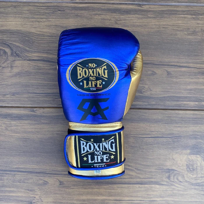 Custom No Boxing No Life Leather Boxing Gloves - Genuine Cowhide