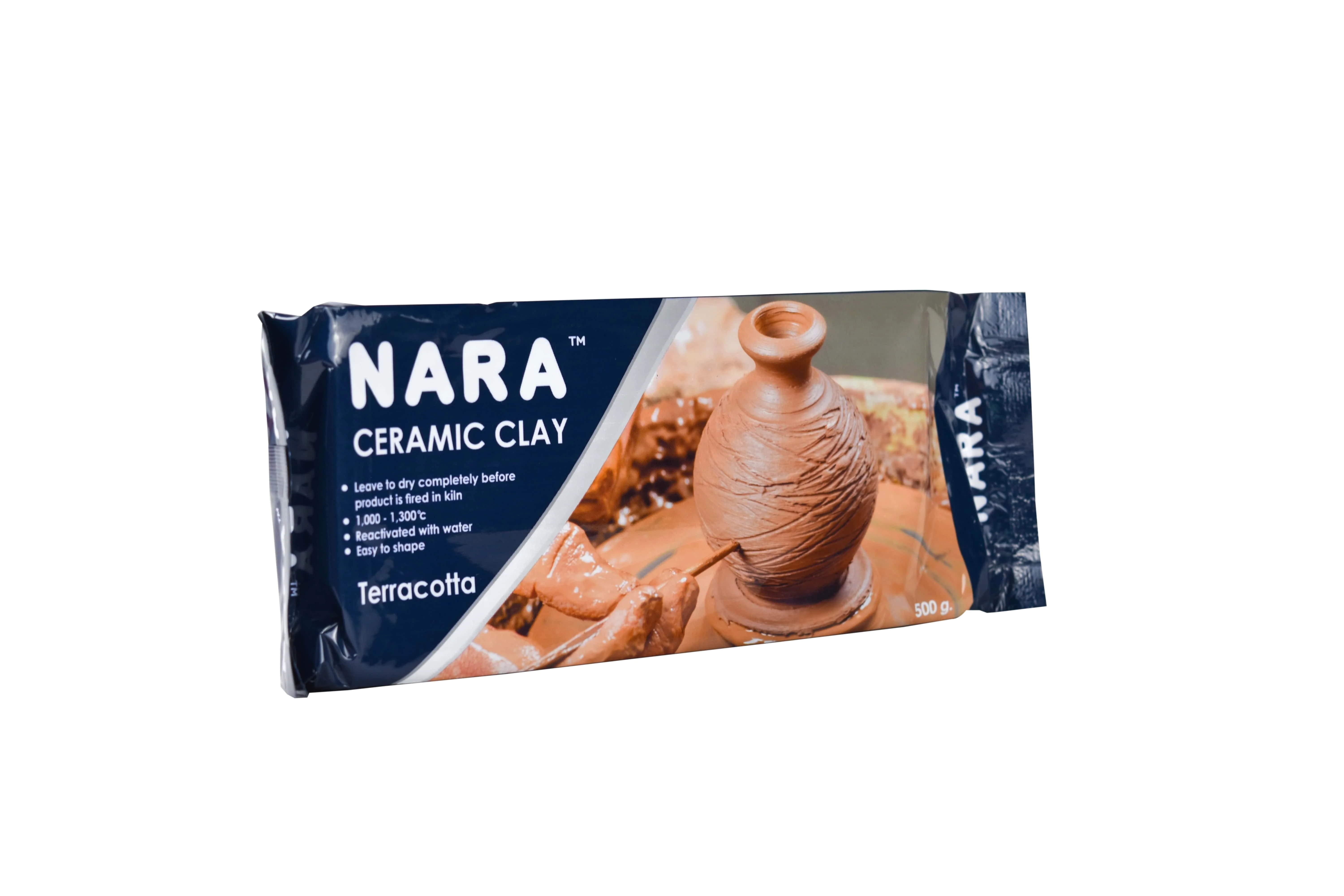 Nara Ceramic Clay 1.10lbs,(terracotta),Clay For Pottery,Thailand Natural Modeling Clay great