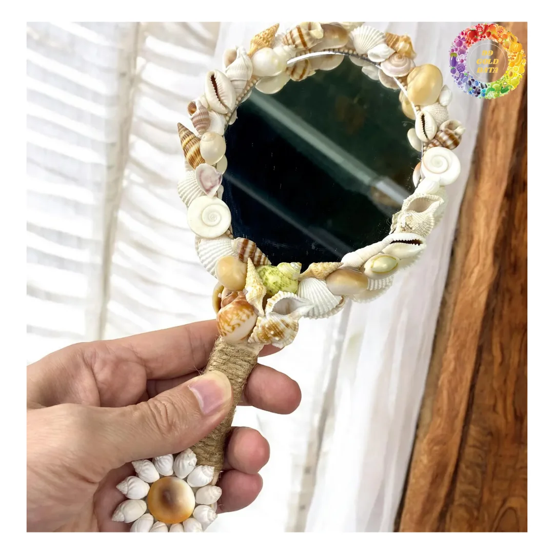 mermaid shell mirror ❤︎ シェルミラー マーメイド Mermaid-core Seashell Mirror by 99 Gold Data - Double Sided