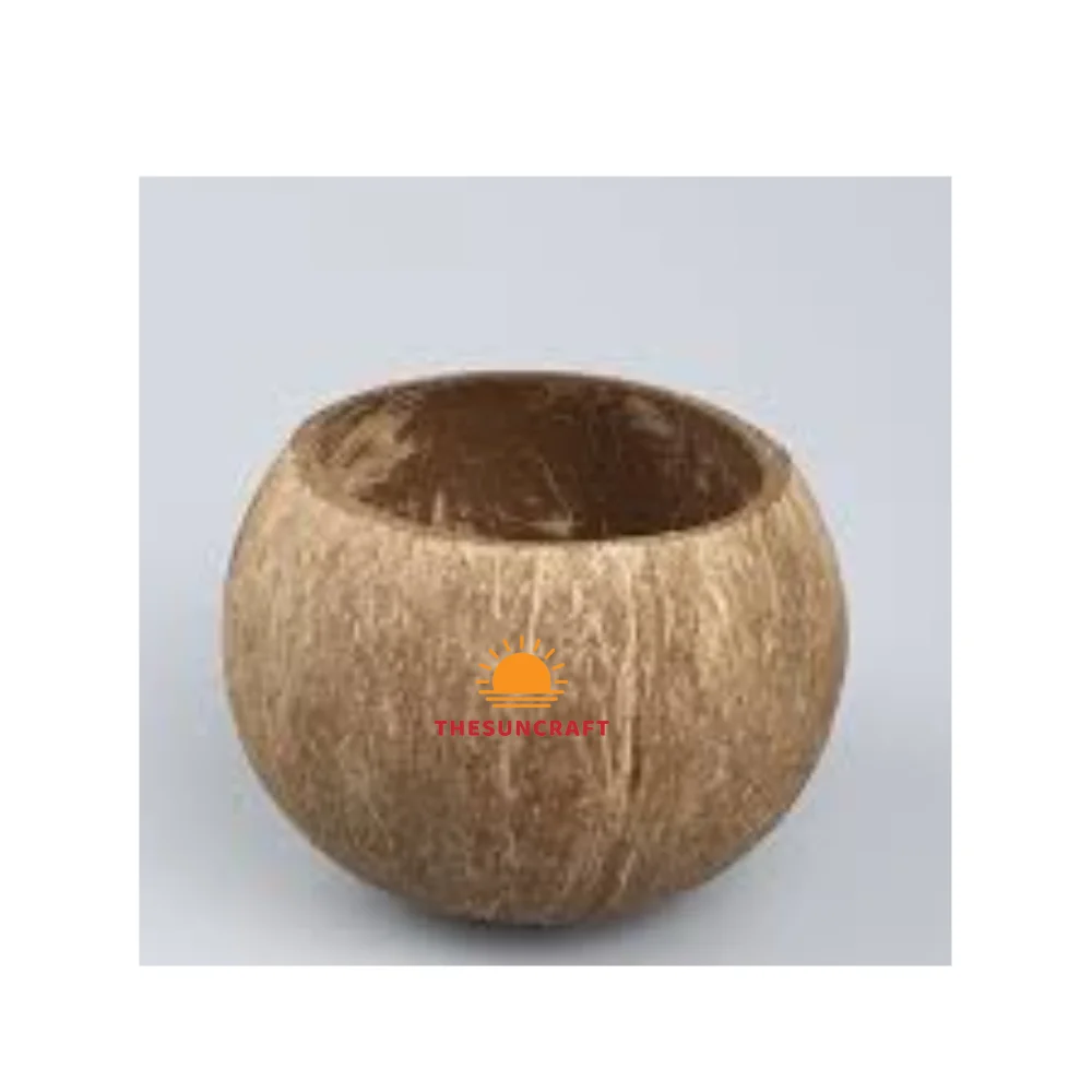 Handcrafted Customized Tropical Coconut Shell Goblet Cup Sustainable Wood Drink Bowl From Viet Nam Koi Eco-Friendly Gift Idea