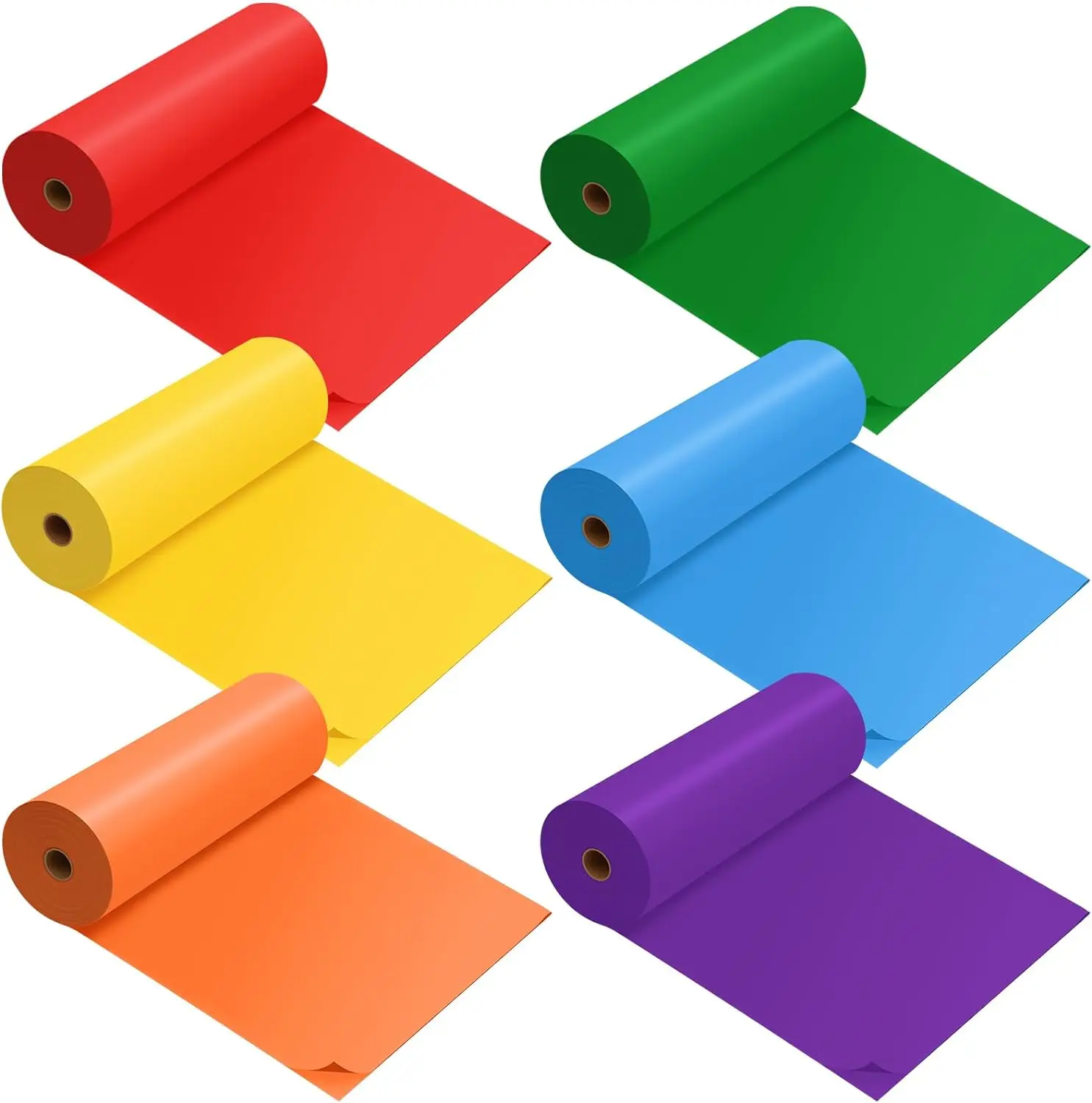 2 Pcs Disposable Plastic Table Cover Roll 40 Inch X 100 ft Christmas Plastic Tablecloth Roll Banquet Roll for Christmas Parties