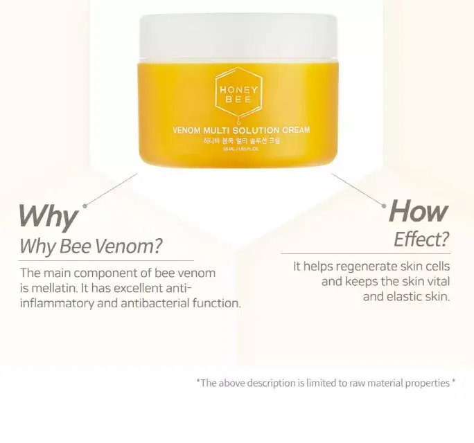 Joycos3 Korean Cream Skin Care Product True Island Honey Bee Venom