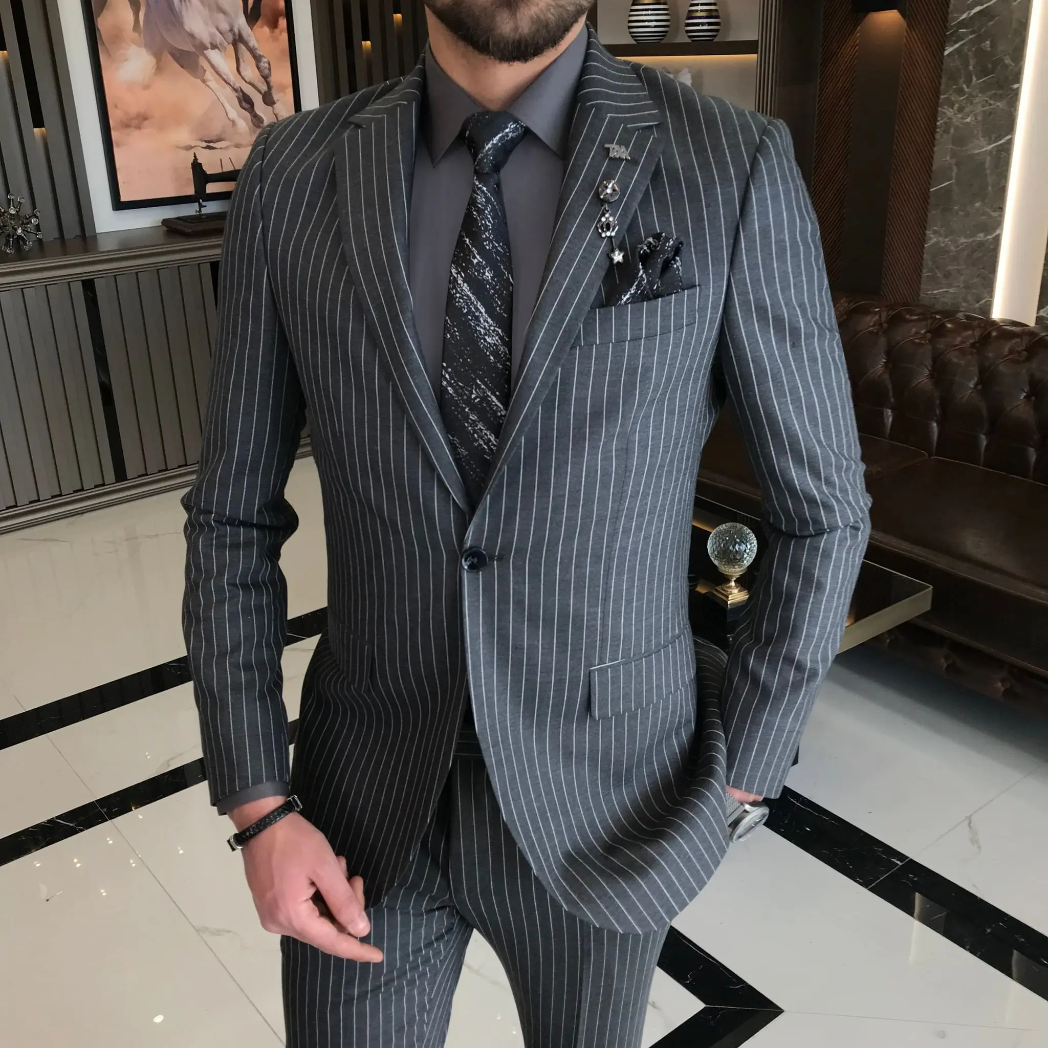 Business Suits High Quality Fabric Brand Men Suits Casual Best Price 3