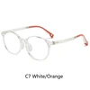 Blanc/orange