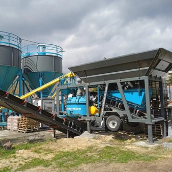 30 M3/h Mobile And Compact Concrete Plant IDEAL For AFRICA Batching ...