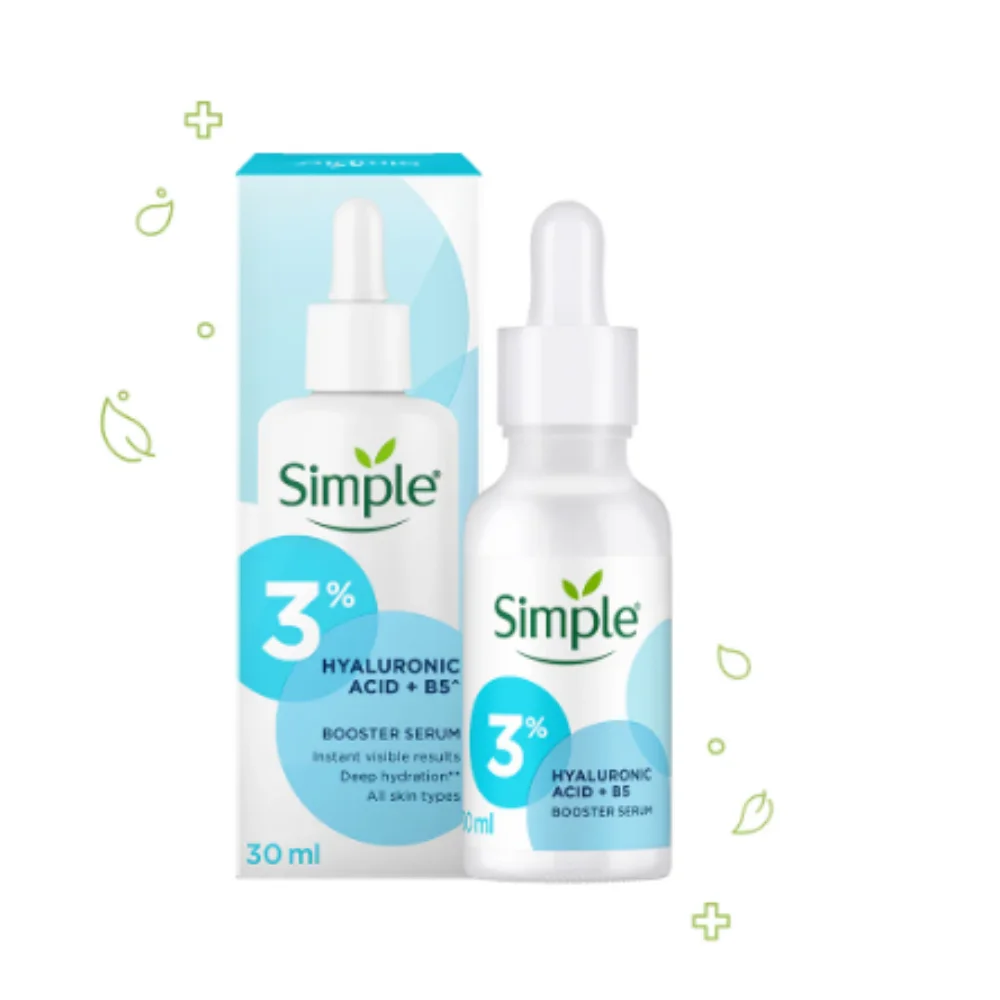 SIMPLE BOOSTER SERUM (INDIA) 30ML X 12 X 4 HYALURONIC ACID + B5