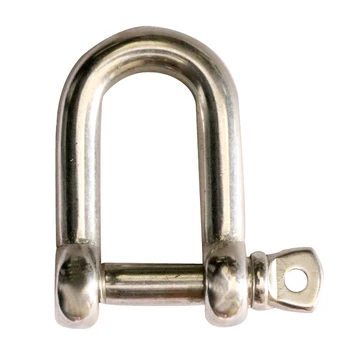 Japan Type D Shackle OEM 304 Stainless Steel Rigging Hardware Dee Shackle With Bolt Screw Pin