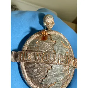 Customized 925 Sterling Silver Fine Jewelry High Quality Iced Out Hip Hop Diamond Pendant & Moissanite Charms